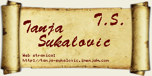 Tanja Šukalović vizit kartica